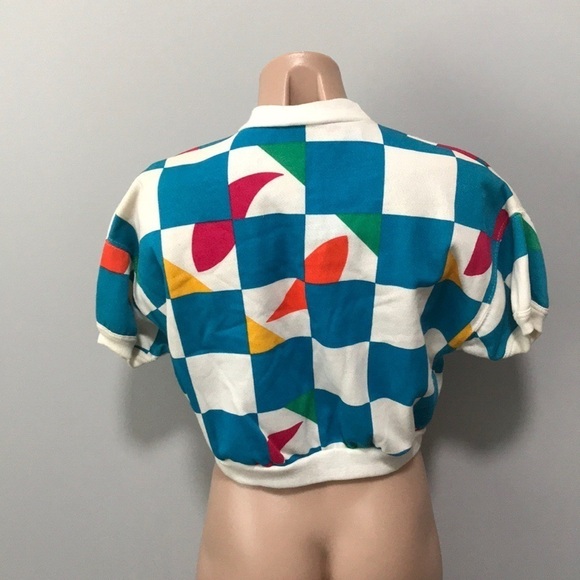 Pepsi 1986 80s Deadstock Retro Crop Sweater Shirt - Picture 2 of 4